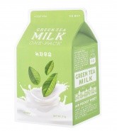 Успокаивающая тканевая маска с молочными протеинами и экстрактом зелёного чая A'Pieu Green Tea Milk One-Pack