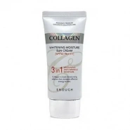 Солнцезащитный крем для лица на физических фильтрах Enough Collagen 3in1 Whitening Moisture Sun Сream SPF50+ PA+++