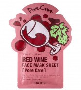 Тканевая маска для лица с красным вином Tony Moly I'm Real Red Wine Mask Sheet