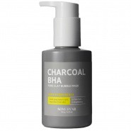 Кислородная маска от чёрных точек с древесным углём Some By Mi Charcoal BHA Pore Clay Bubble Mask