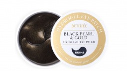 Гидро-гелевые патчи для век с чёрным жемчугом Petitfee Black Pearl & Gold Hydrogel Eye Patch